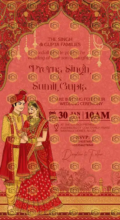 Traditional Wedding Invite Ecard